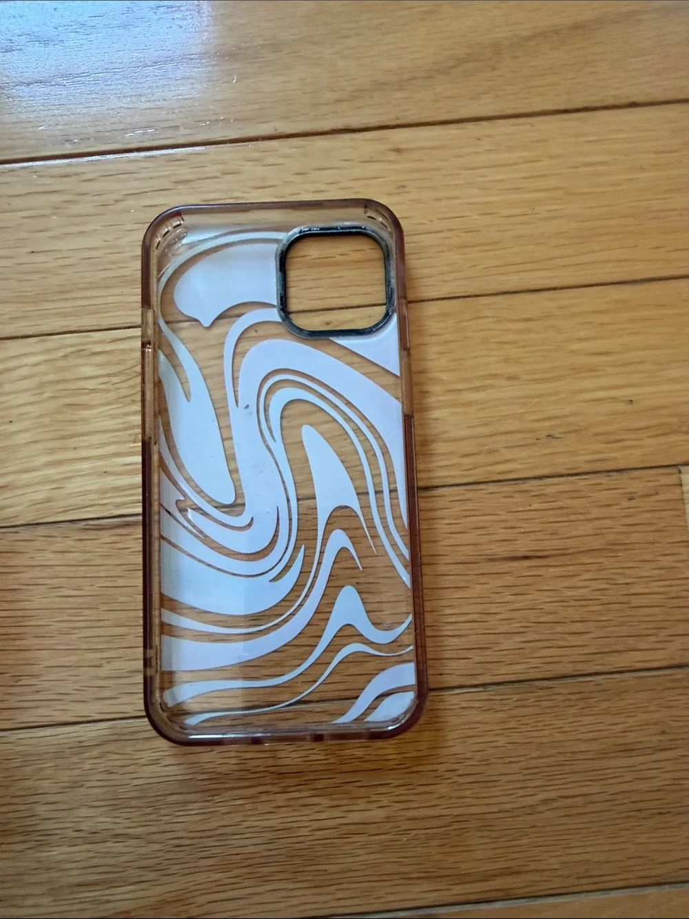 Colorful Swirl Protective Phone Case — Pink, Blue & Brown